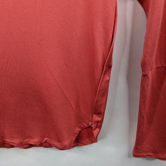 Soft Surroundings Womens 2X Coral Rayon Long Sleeve Scoop Neck Tunic Top Shirt - Picture 5 of 8